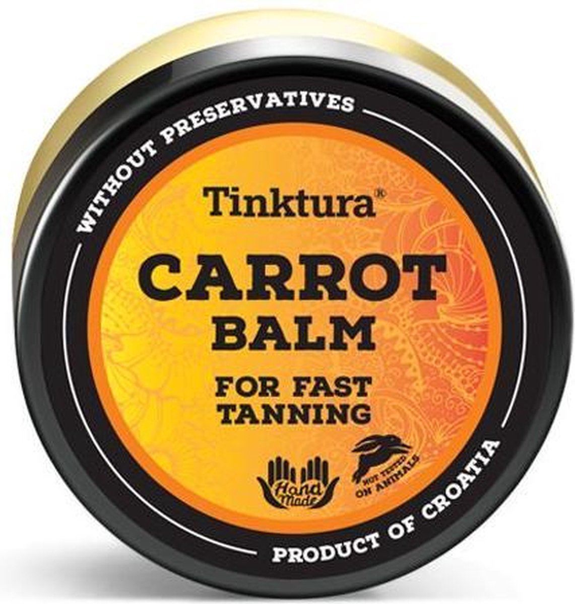 Tinktura I Carrot Balm I for fast tanning SPF10 I Natuurlijke Zelfbruiningsbalsem I Sneller bruin