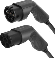 DELTACO EV-3213 e-Charge kabel - Type 2 naar Type 2 - 3-fase - 16A -11KW - 3 m - Zwart