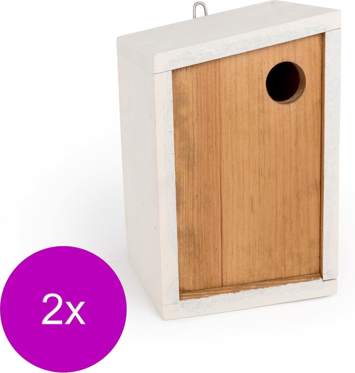 Wildbird Nestkast Lagos - Broeden - 2 x 16x15.5x25.1 cm Wit