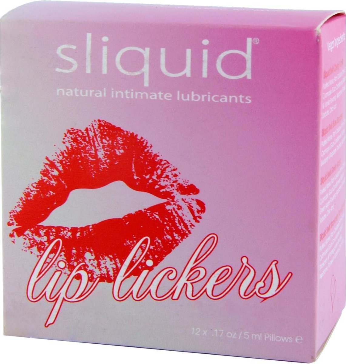 Sliquid Lip Lickers Glijmiddel Waterbasis set 12 x 5 ml - 60 ml