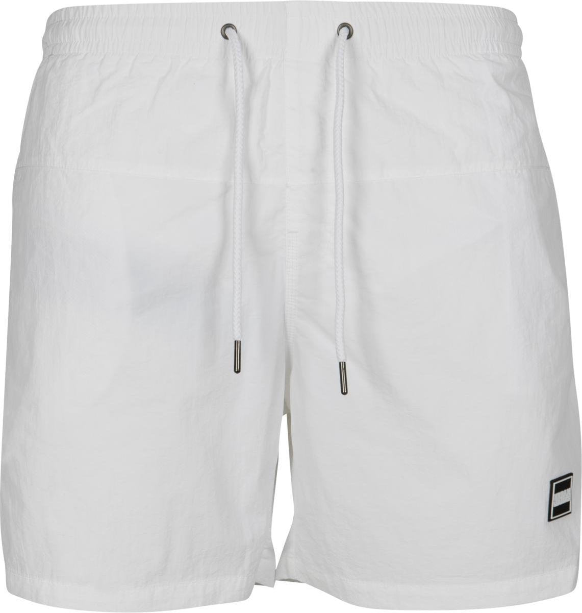 Urban Classics Block Swimshort - Wit - Zwembroek