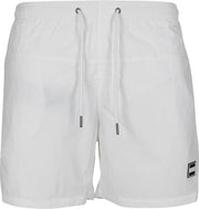 Urban Classics Block Swimshort - Wit - Zwembroek