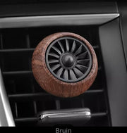 Bruin Premium Autoparfum - Incl. 3 Vullingen - Massief Houten Auto Luchtverfrisser - Van Handythings - Navulbaar Auto parfum - Bruin