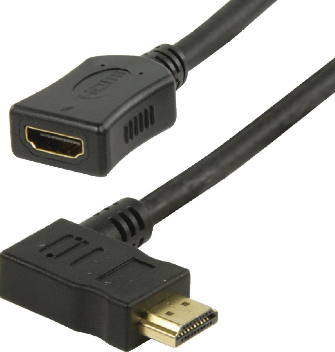 Coretek HDMI adapter - 90° haaks naar rechts - versie 1.4 (4K 30Hz) - 0
