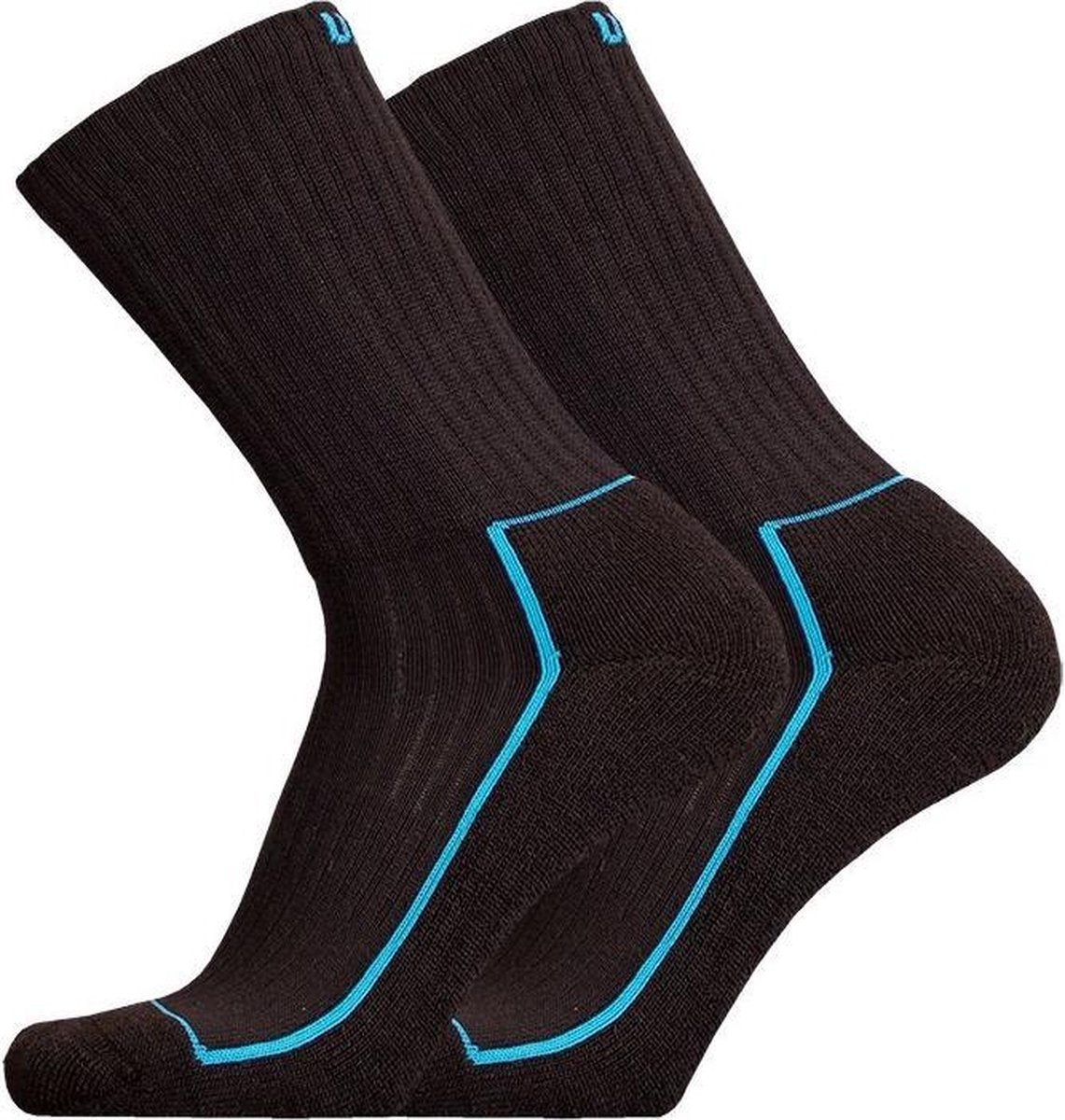 Uphillsport Wandelsokken Saana Polykatoen Zwart/blauw Maat 35-38
