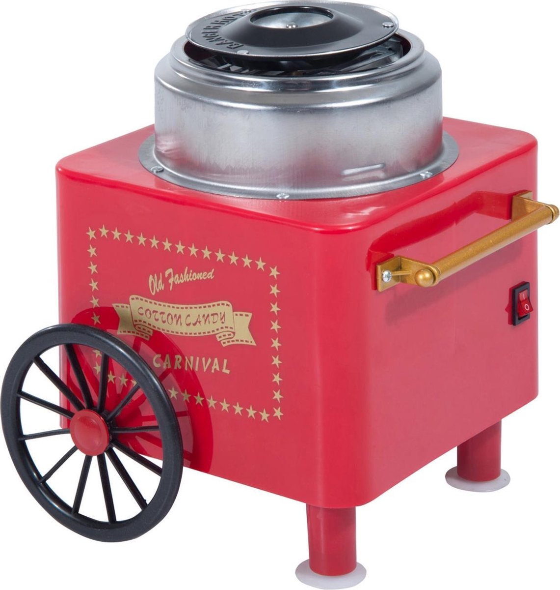 HOMdotCOM Suikerspinmachine rood