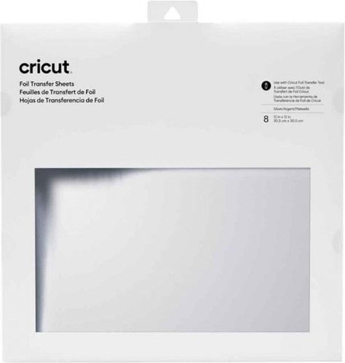 Cricut Foil transfer sheet 30 x 30 cm 8 st zilver