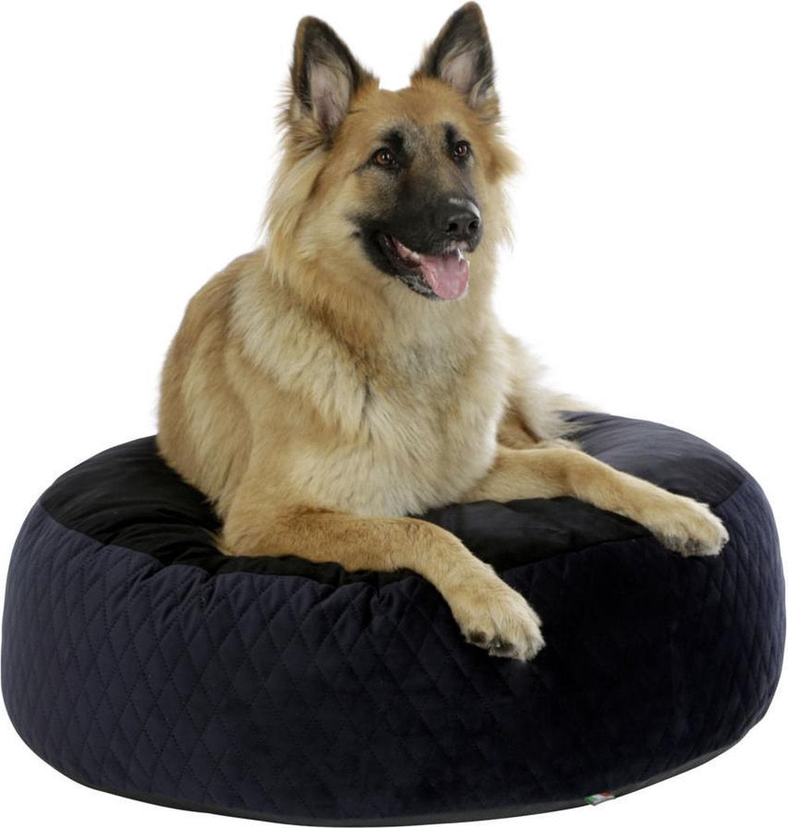 Poef rond hond "blauw" (80*25) - orthopedisch hondenkussen - orthopedische hondenmand