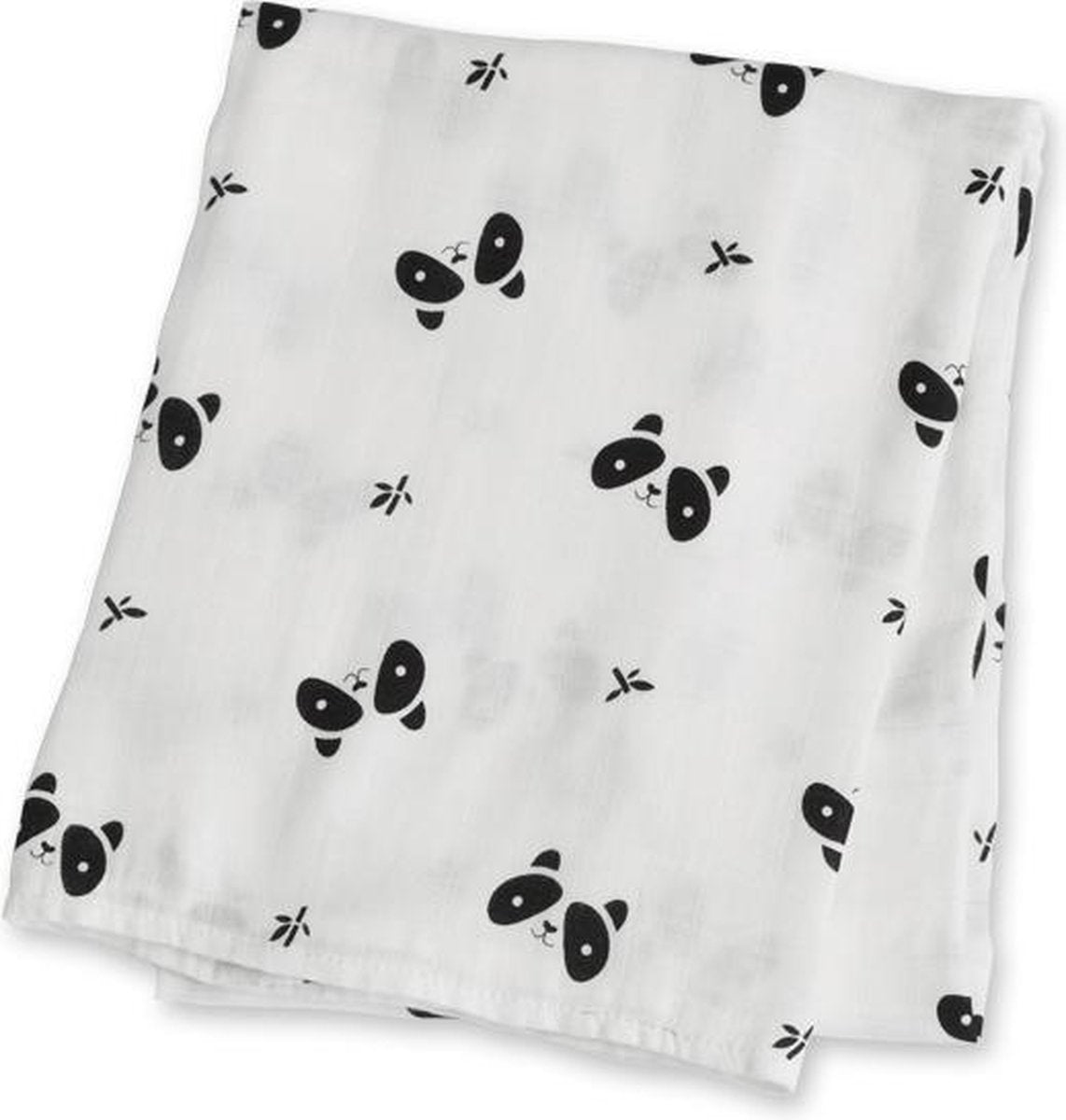 Lulujo swaddle 70% bamboo/30% katoen 120x120 cm - Panda