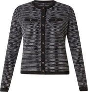 YEST Amelia Vest - Black/Ecru - maat 38