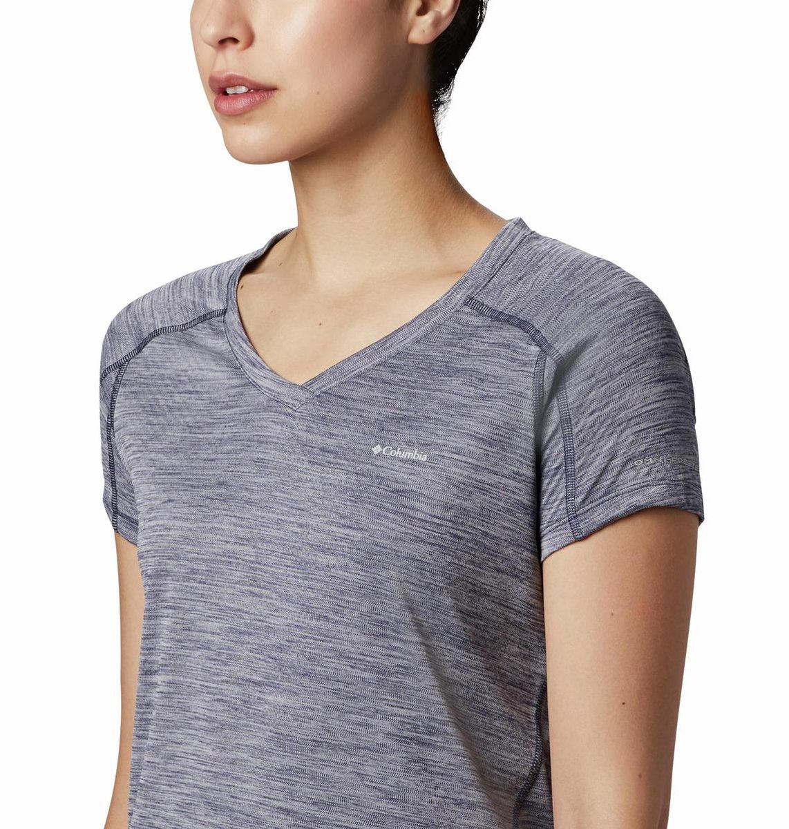 Columbia Zero Rules Short Sleeve Shirt Outdoorshirt Dames - Nocturnal Heath - Maat M