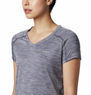 Columbia Zero Rules Short Sleeve Shirt Outdoorshirt Dames - Nocturnal Heath - Maat M
