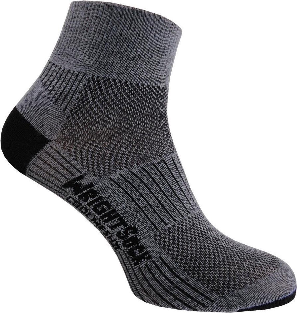 Wrightsock Coolmesh Quarter - Grijs - L (41