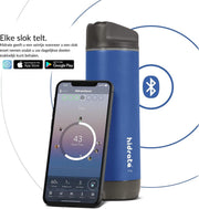 Hidrate Spark Straw slimme waterfles - Staal - 620ml - LED verlichting - Deep blue