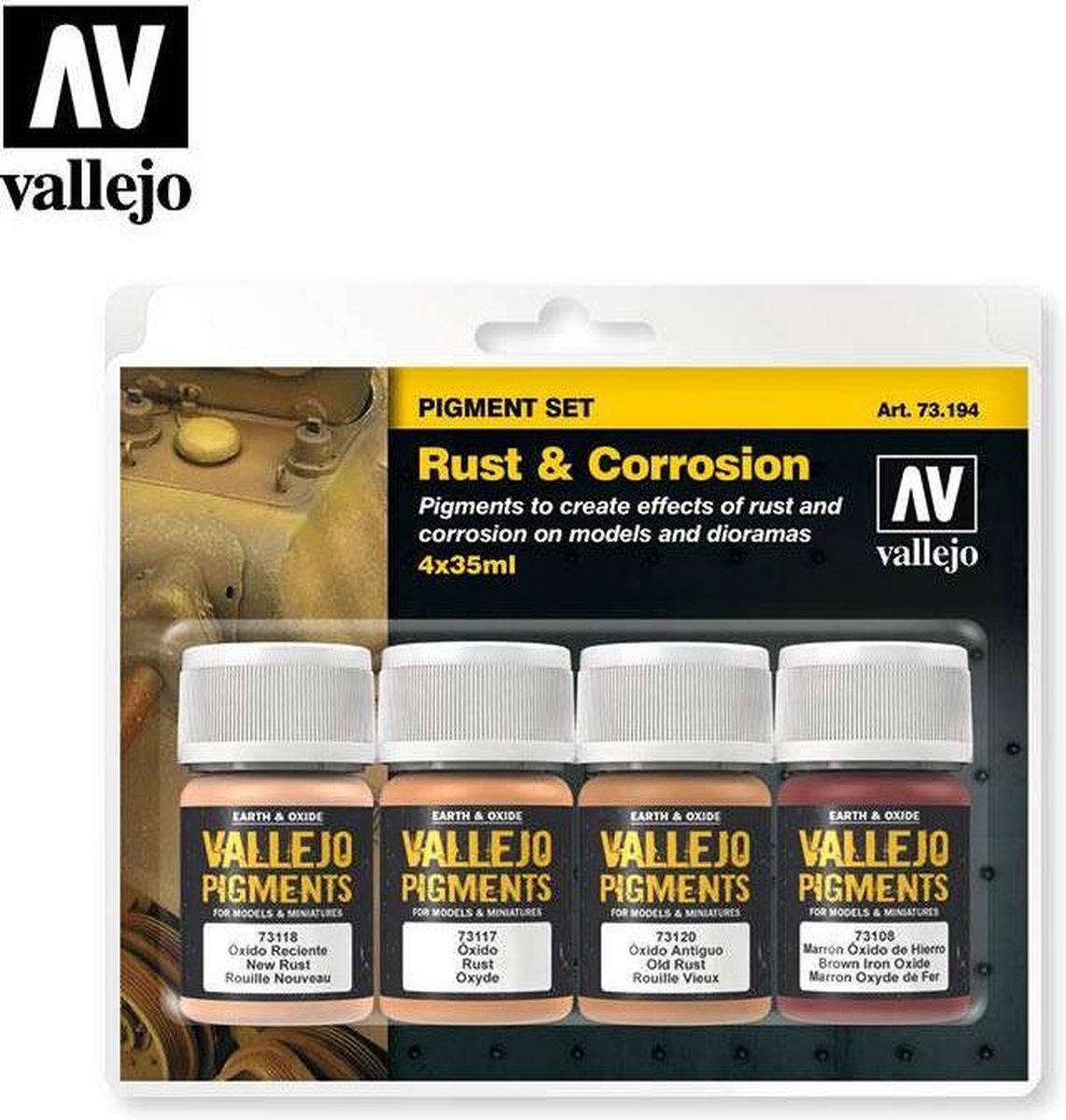 Pigment Set Rust & Corrosion - 4 kleuren - 35ml - 73194