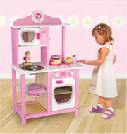 Roze speelgoed keuken