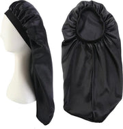 Afabs® Satijnen Bonnet voor Dreadlocks / Braids / Rasta - Zwarte Dreadsock / Satijnen Slaapmuts / Hair Bonnet