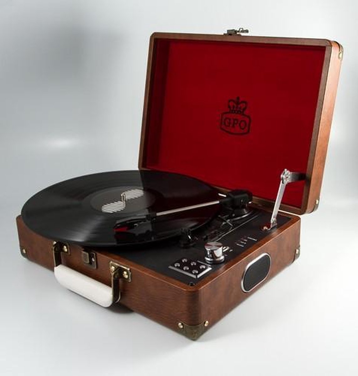 GPO ATTACHEBRO Kofferplatenspeler met ingebouwde speakers