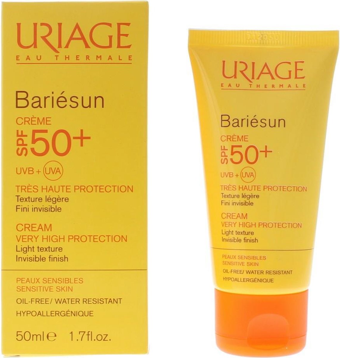 Uriage Bariesun Cream 50ml Spf50 Sun Protection - Face Cream SPF 50 - zonnecrème voor het gezicht SPF 50