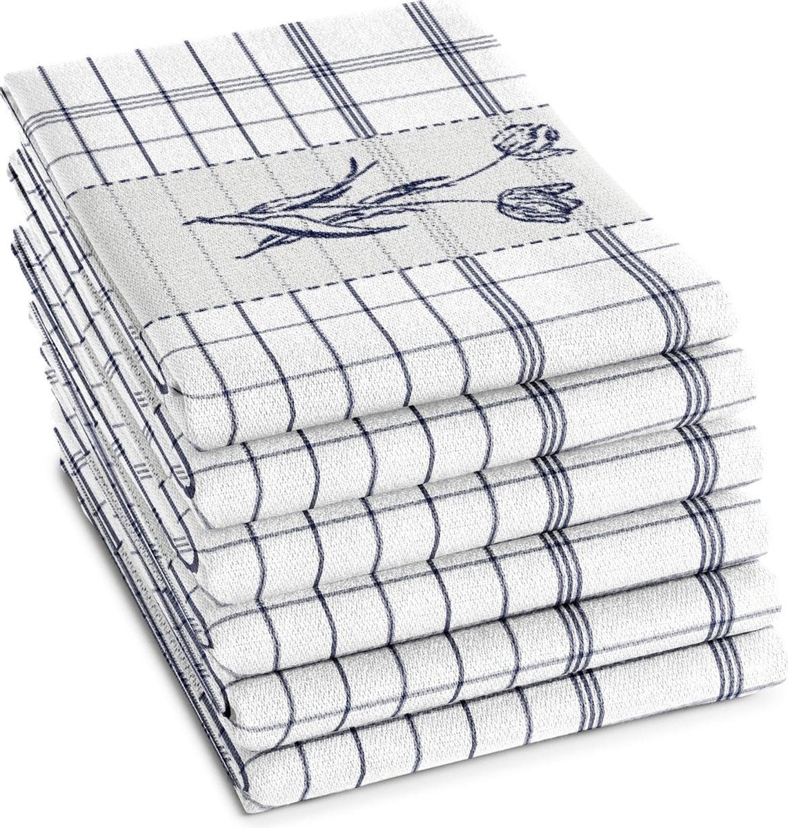 DDDDD Lisse - Theedoek - Blue - 6 stuks