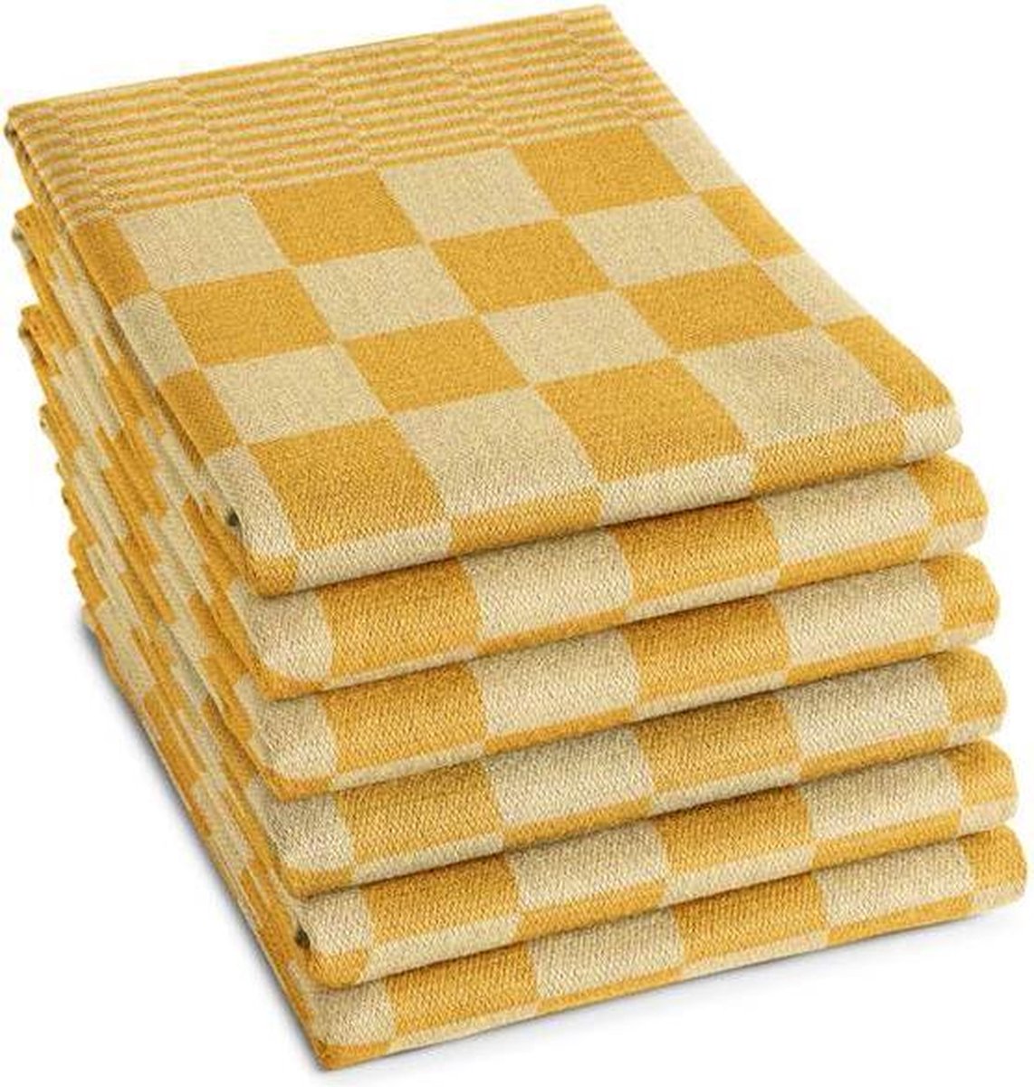 DDDDD Barbeque - Theedoek - 65x65 cm - Set van 6 - Ochre