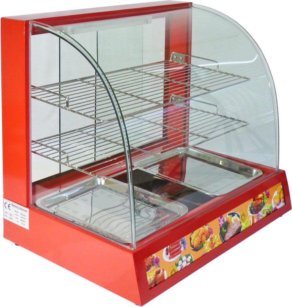 KuKoo 60cm brede glazen voedselverwarmer - Etalage - etagere