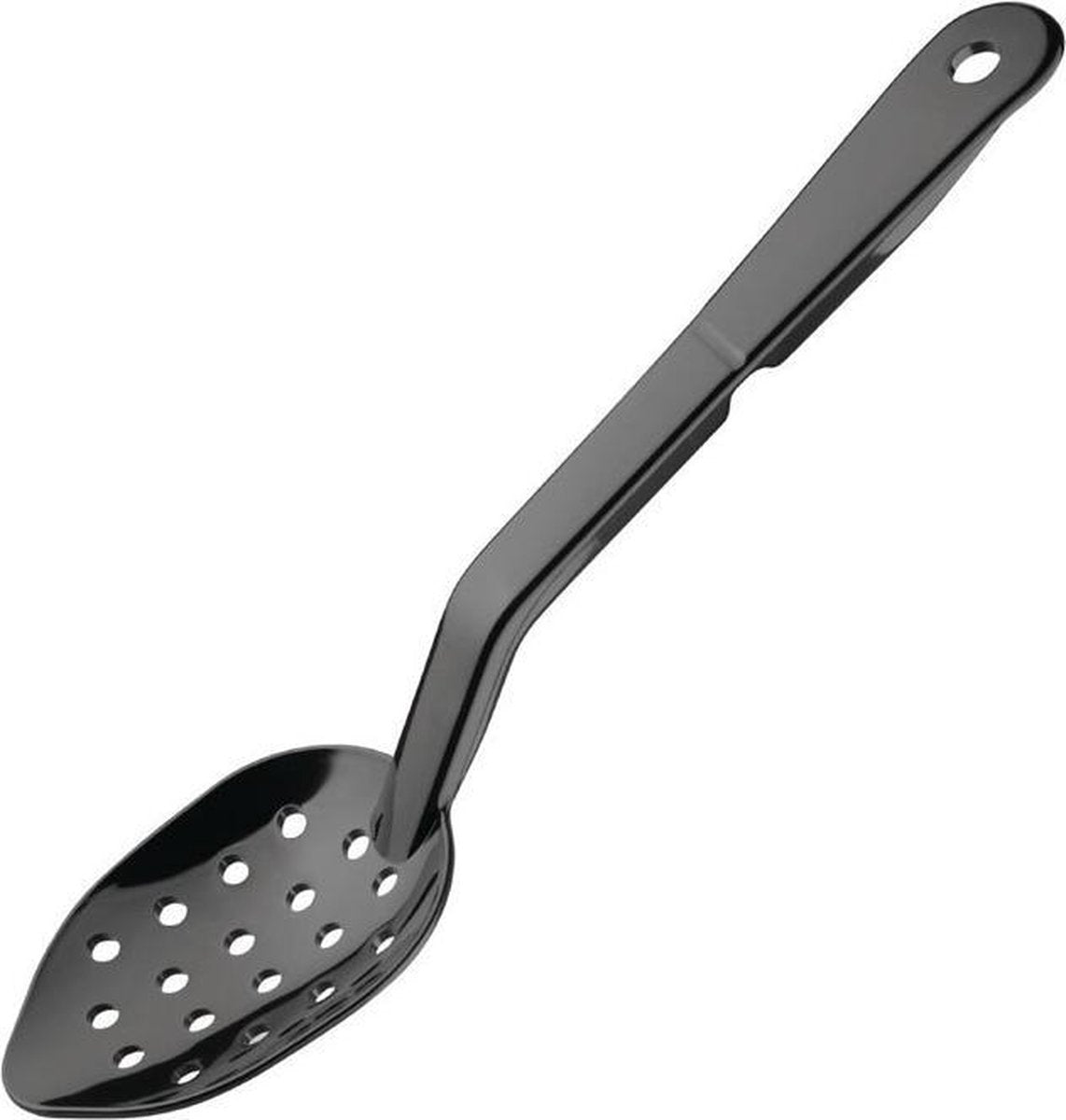 Vogue geperforeerde serveerlepel zwart 28cm