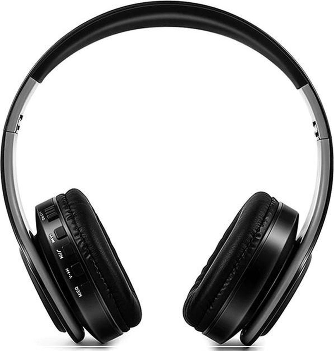 DrPhone Draadloze Bluetooth 5.0 Koptelefoon met 4 functies - SD kaart - FM - AUX - Handsfree Met Microfoon & Diepe Bass - Zwart