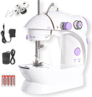 Mini Naaimachine - Draadloos - Inclusief Adapter + 4 AA Batterijen - Met Spoelen Garen en Accessoires - Elektrisch