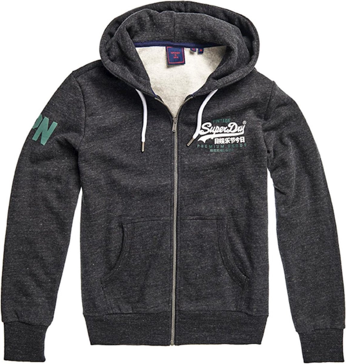Superdry Vintage Logo Duo Ziphood Heren Sweatvest - Maat M