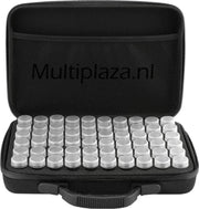 ● Luxe SORTEERKOFFER ● "Multiplaza" met ● 60 potjes ● ZWART - diamond painting  - opbergkoffer  - hobby
