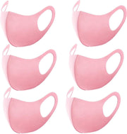 Mondkapje Wasbaar Mondmasker Roze Mondkapjes Niet-medisch - 6 stuks