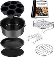 Somstyle Airfryer Accesoires Set - Heteluchtfriteuse accessoires voor Philips XL en XXL - ⌀ 20 cm