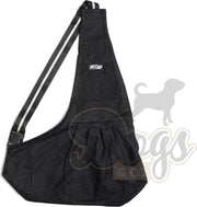 Dogs&Co Draagtas Hond - Denim Zwart - Hondentas 64x45 cm - Maat L
