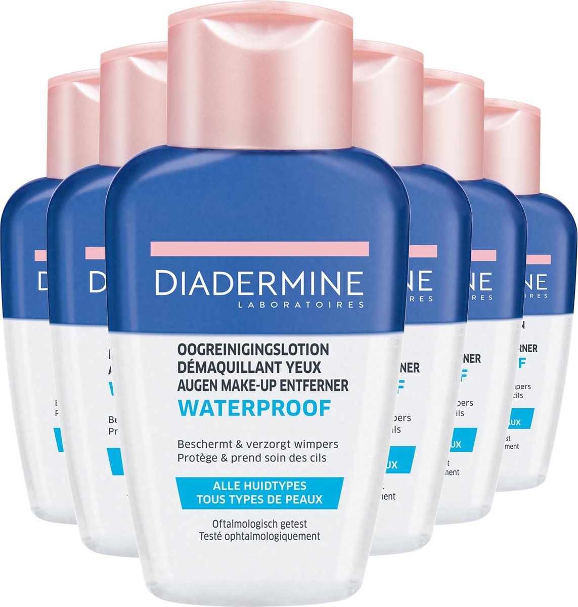 Diadermine Waterproof Oogreinigingslotion 6x 125 ml - Voordeelverpakking