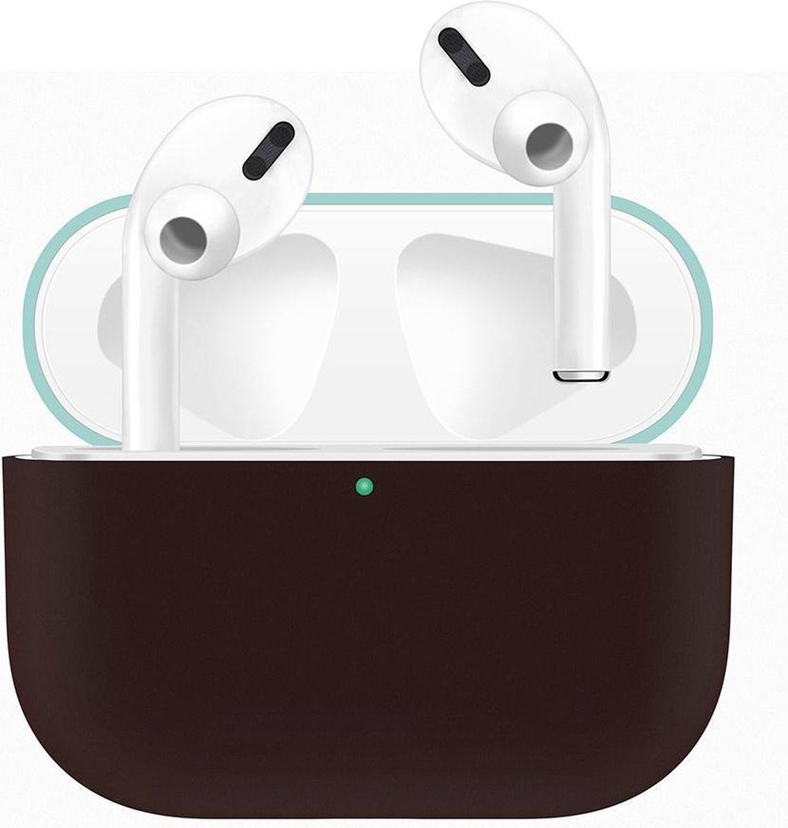 Case Cover Voor Apple Airpods Pro- Siliconen design-Groen-Bruin Watchbands-shop.nl