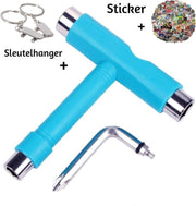 LJP - Skate Tool - Skateboard Tool - skatetool - Blauw - T-Tool - Skateboard - Penny Board - Longboard - Skateboard sleutel