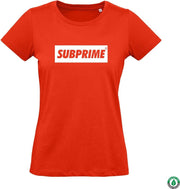 Subprime - Dames Tee SS Wmn Tee Block Rood - Rood - Maat L