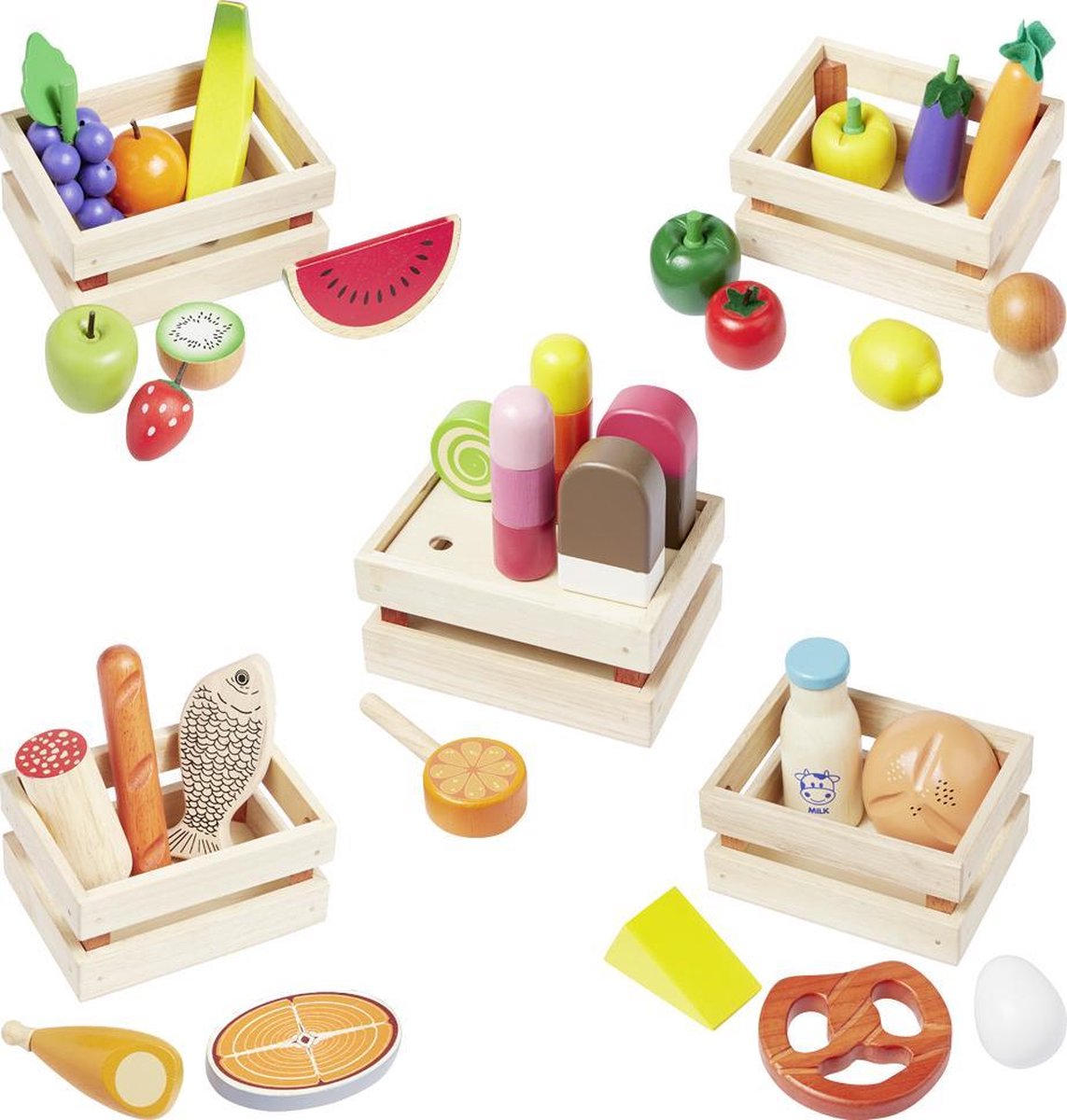 howa Houten Winkel Accessoires 35 - delig Groente