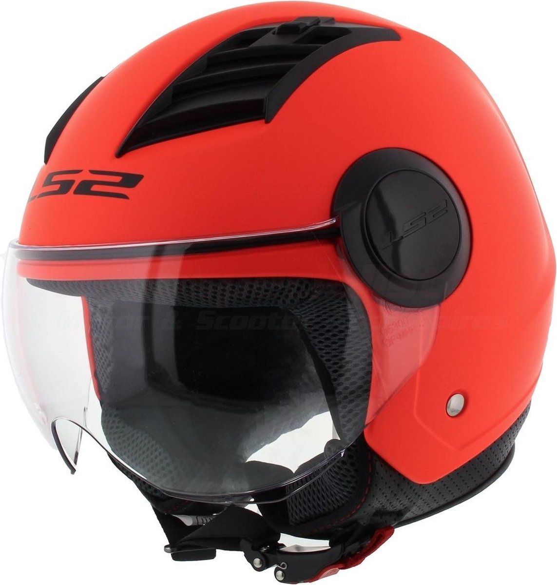 LS2 OF562 Airflow jethelm mat oranje