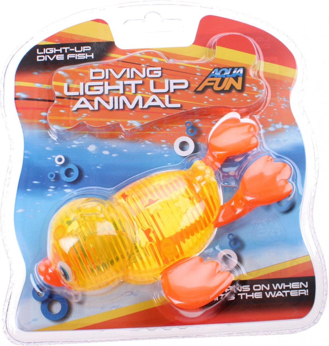Johntoy Aqua Fun Baddier Met Licht 15 Cm Geel