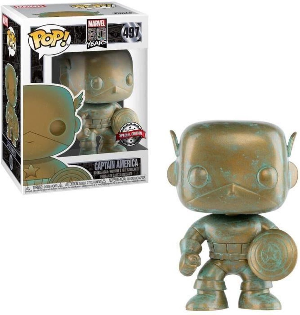Beeldje Funko Pop! Marvel: Marvel 80th - Captain America (PT)