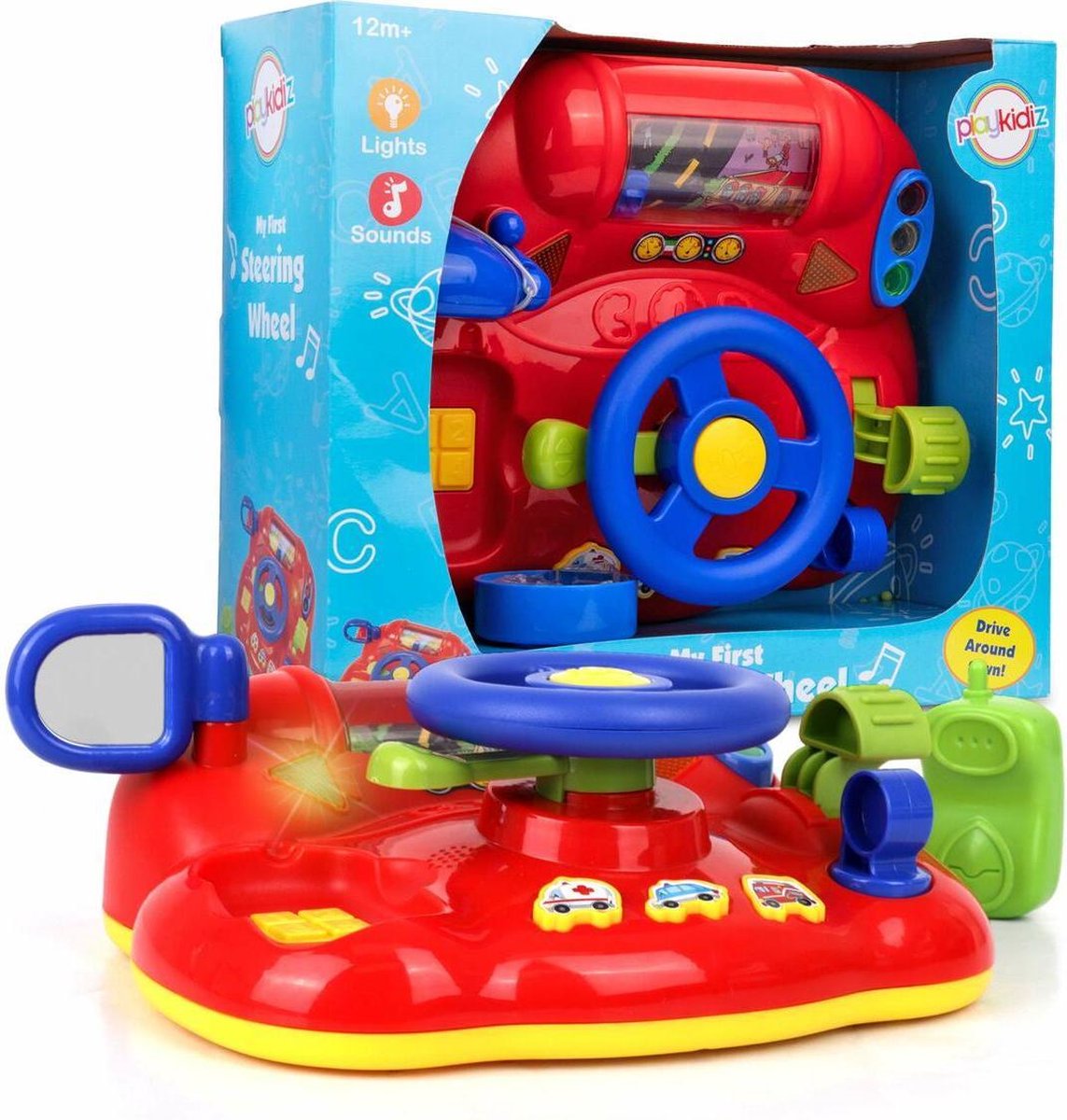 Playkidz My First Steering Wheel - Mijn Eerste Stuurtje - Baby Stuur met Muziek