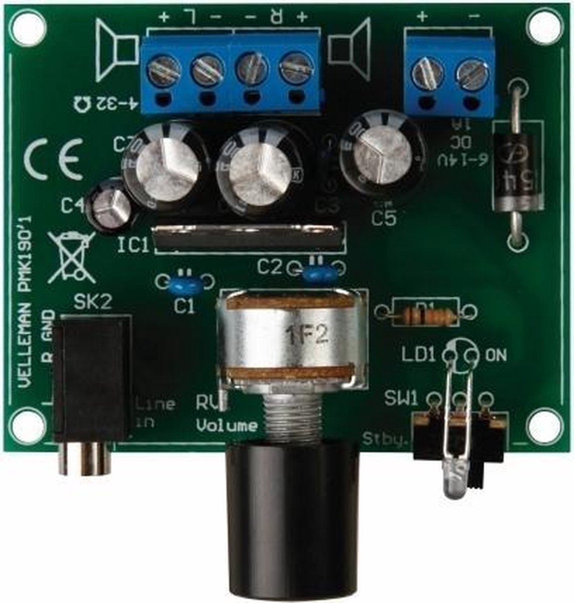 2X5W VERSTERKER VOOR MP3-SPELER (MK190)