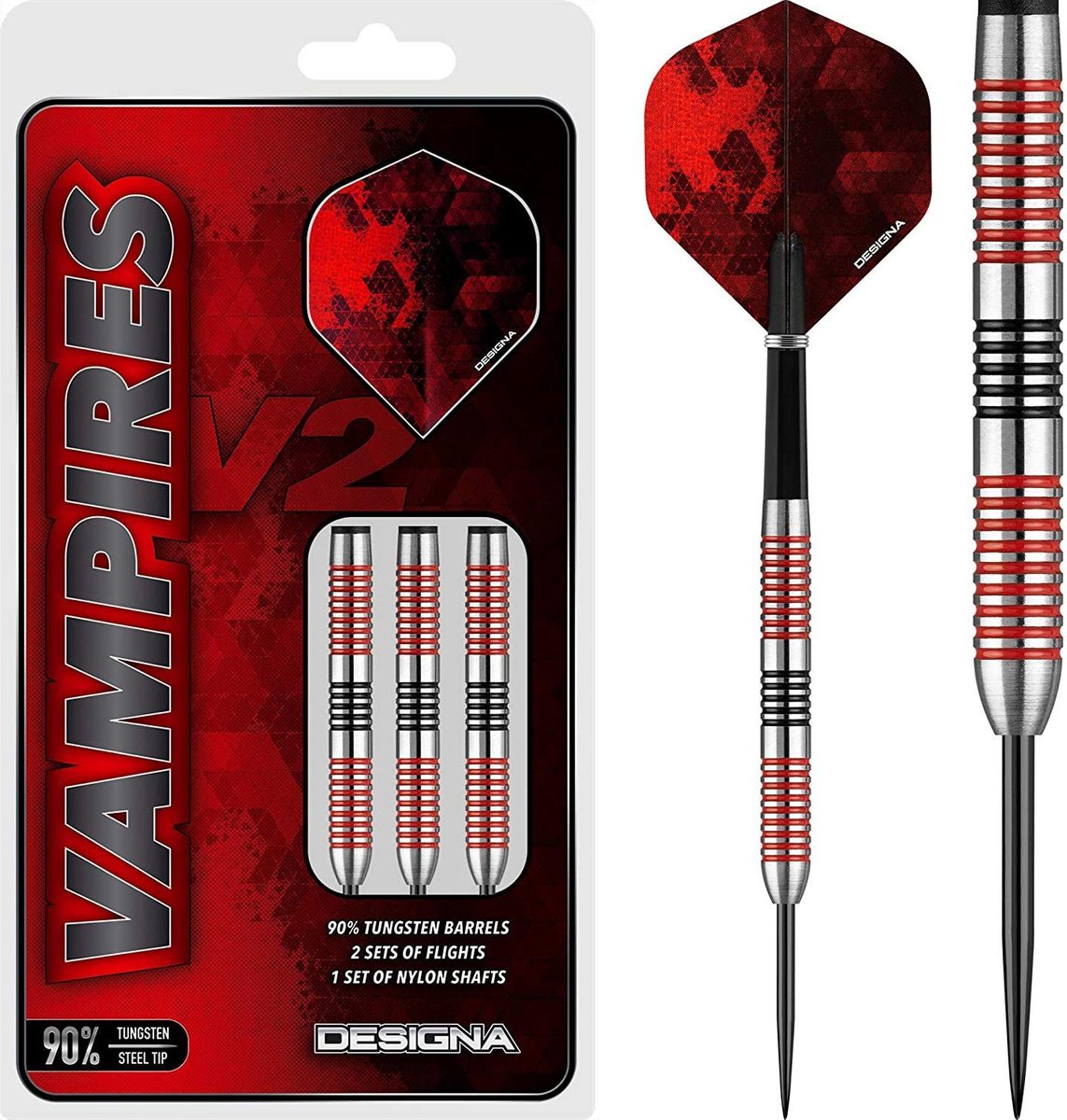 Designa Darts Vampires V2 Black & Red M2 21 gram