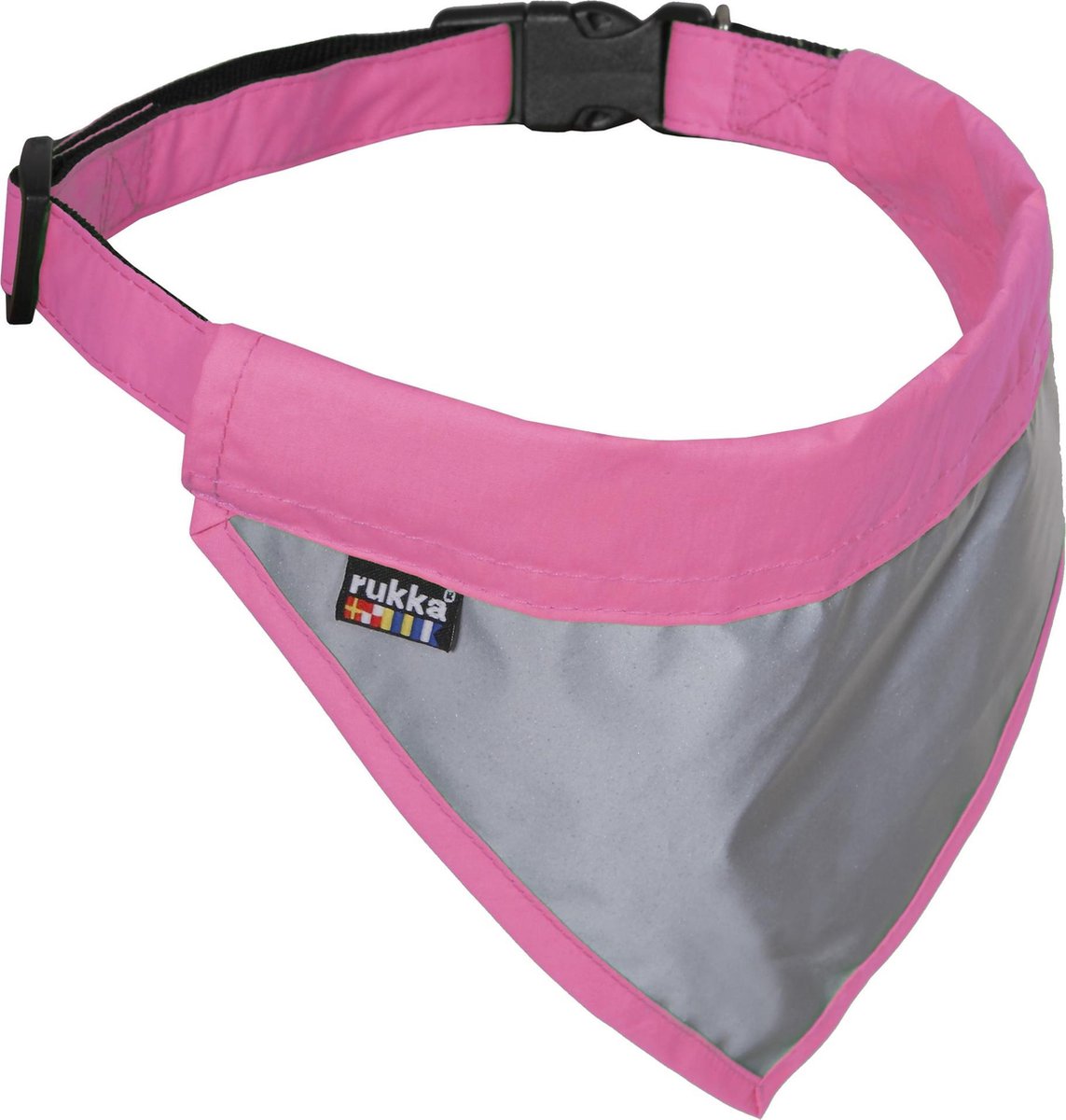 RukkaPets - Reflecterende Veiligheidsbandana voor Honden - Roze - Large