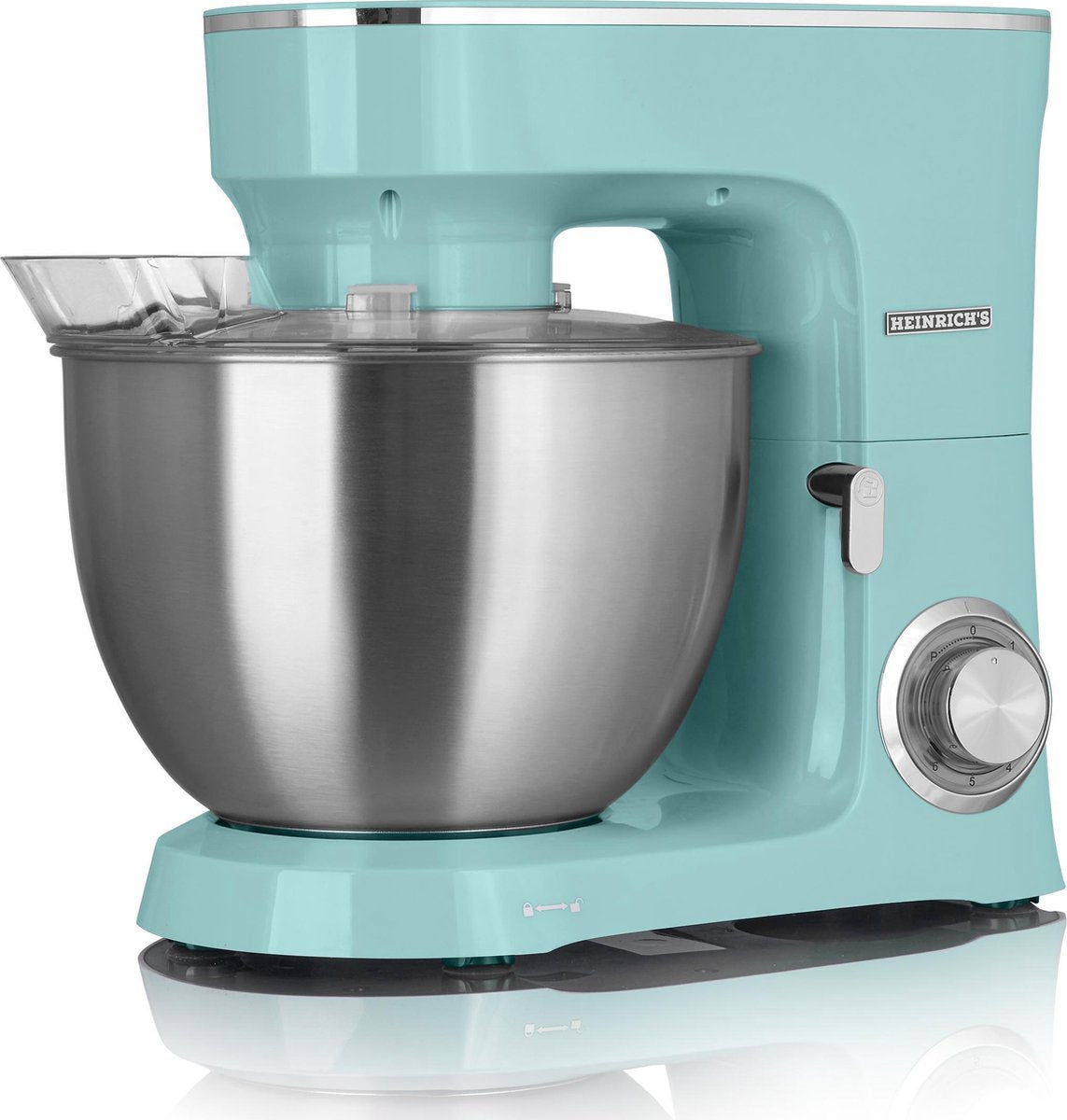 Heinrich´s HKM 8078 - keukenmachine - 1400 Watt - XXL - mintgroen.