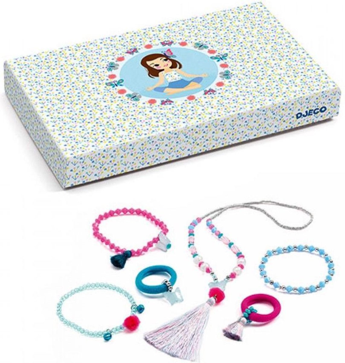 Djeco - Juwelen Pompons en Vlinders