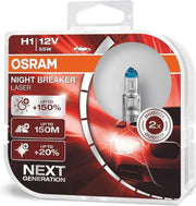 Osram Night Breaker Laser Halogeen lampen - H1 - 12V/55W - set à 2 stuks
