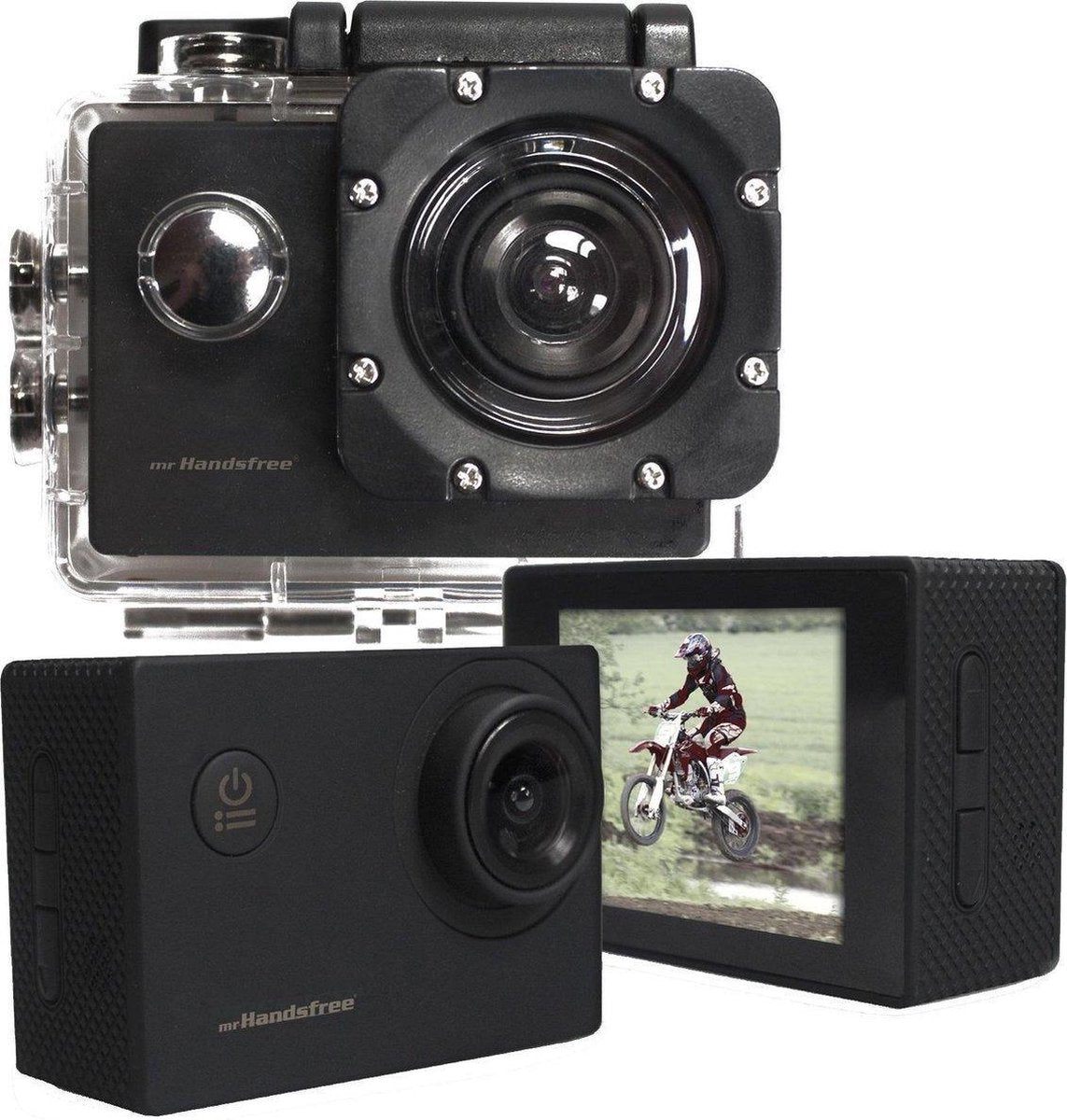 Mr. Handsfree HD Sportscam - Full HD - Kleurenscherm - Ingebouwde Microfoon